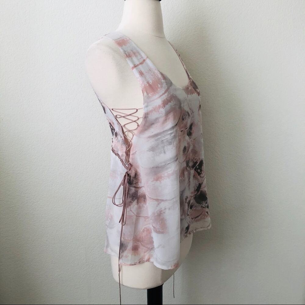 Stylestalker Reptilia lace-up sleeveless tank top